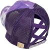 Criss Cross Distressed Tie Dye Purple