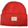 imageCC Kids Childrens Winter Knit Plain Cuff Skull Cap Beanie HatRed