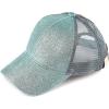 imageCC Kids Ponytail Caps Messy Buns Trucker Plain Baseball Cap BT6KIDSMint