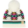 imageCC Kids Southwest Pattern Fur Pom Beanie for Boys Girls  Comfortable Soft Warm Children Youth Knit Skully Hat with Faux PomIvory