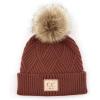 Criss Cross Faux Fur  Brick
