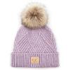 Criss Cross Faux Fur  Lavender Mix