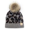 Leopard Print  Light Melange Gray