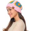 imageCC Multi Color Crochet Beanie ampamp Headwrap for Women Unisex  Stretchable Soft Warm Knit Winter Skully HatPale Pink
