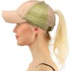 imageCC Pony Cap for WomenDistressed Semi Side Mesh Rose