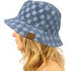 Terry Cloth Checkered Denim