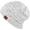 imageCC Unisex Ribbed Confetti Knit Beanie HAT33Ivory1
