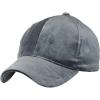 imageCC Unisex Soft Velvet Crushable Blank Adjustable Baseball Cap HatDark Gray