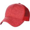 imageCC Unisex Tie Dye Pattern Front Panel Adjustable Mesh Trucker Baseball CapRed
