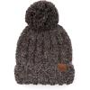 Fuzzy Cable Knit Dark Chocolate