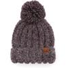 Fuzzy Cable Knit Eggplant