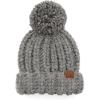 Fuzzy Cable Knit Light Melange Gray