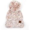 imageCC Unisex Warm Soft Knit Pom Beanie HatFuzzy Ivory