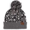 Leopard Print Light Melange Gray