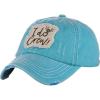 imageCC Womens Distressed Vintage Embroidered Patched Bridal Shower Baseball CapI Do CrewTurquoise