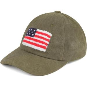 imageCC Baseball Cap for UnisexAmerican Flagdk Olive