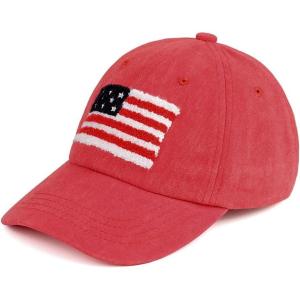 imageCC Baseball Cap for UnisexAmerican Flagred