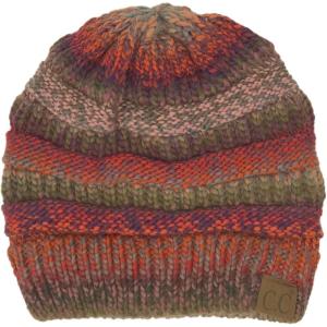 imageCC Classic Winter Fall Trendy Chunky Stretchy Cable Knit Beanie HatMix Rust