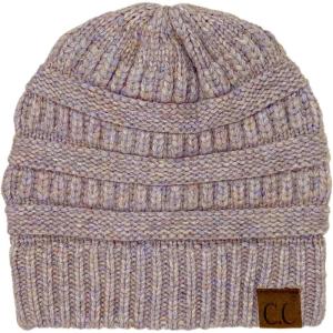 imageCC Classic Winter Fall Trendy Chunky Stretchy Cable Knit Beanie HatSnuggly Soft Periwinkle Mix