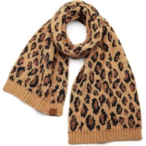 imageCC Exclusives Soft Beanie hat with Leopard Pattern and Fur PomHAT7001SF7001Latteknit