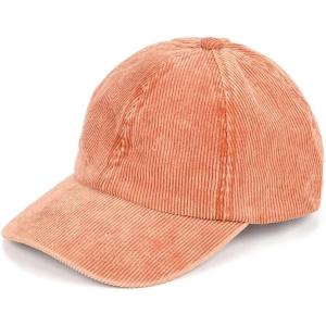 imageCC Exclusives Stone Washed Corduroy CrissCross Ponytail Baseball Cap for Women Adjustable High Bun HatStone Washed  Desert