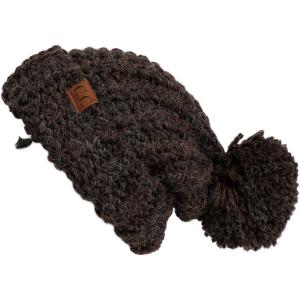 imageCC Exclusives Womens Winter Seed Stitched Confetti Pom Beanie Hat HAT1816HAT2214HAT2085HAT3841Dk Chocolate