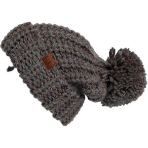 imageCC Exclusives Womens Winter Seed Stitched Confetti Pom Beanie Hat HAT1816HAT2214HAT2085HAT3841Grey Mix