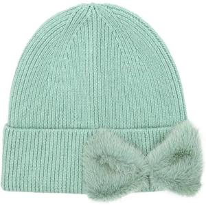 imageCC Faux Fur Bow Winter Beanie for WomenDusty Mint