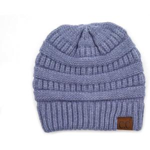 imageCC Hatsandscarf CC Exclusives Solid Color Beanie Tail HatYarndenim Mix