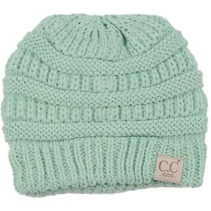 imageCC Kids Cute Warm and Comfy Childrens Knit Ski Beanie HatMint