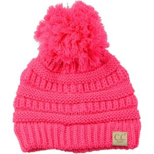 imageCC Kids Cute Warm and Comfy Pom Pom Childrens Knit Ski Beanie HatNew Candy