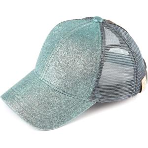 imageCC Kids Ponytail Caps Messy Buns Trucker Plain Baseball Cap BT6KIDSMint