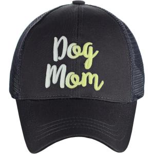 imageCC Ponycap Color Changing 3D Embroidered Quote Adjustable Trucker Baseball CapDog Mom  Dark Gray