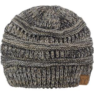 imageCC Trendy Warm Chunky Soft Stretch Cable Knit BeanieCamelGrayBlack