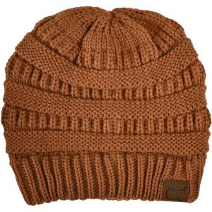 imageCC Trendy Warm Chunky Soft Stretch Cable Knit BeanieClay