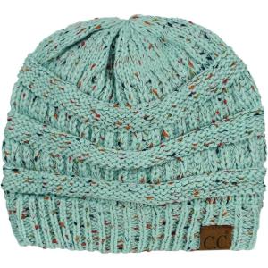 imageCC Trendy Warm Chunky Soft Stretch Cable Knit BeanieConfetti Mint
