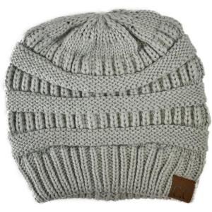 imageCC Trendy Warm Chunky Soft Stretch Cable Knit BeanieMercury