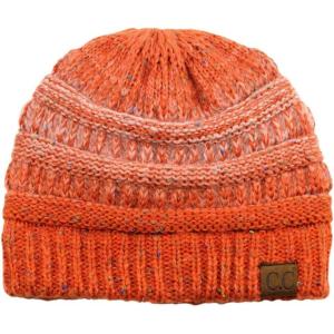 imageCC Trendy Warm Chunky Soft Stretch Cable Knit BeanieOmbre Orange