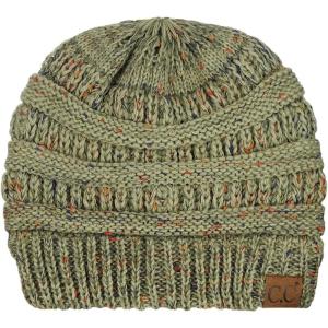 imageCC Trendy Warm Chunky Soft Stretch Cable Knit BeanieOmbre Sage