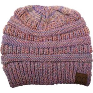 imageCC Trendy Warm Chunky Soft Stretch Cable Knit BeanieSunset Mix