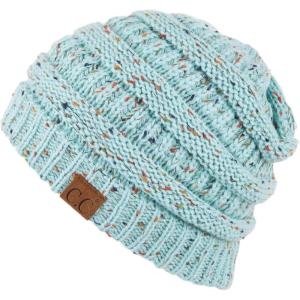 imageCC Unisex Ribbed Confetti Knit Beanie HAT33Mint