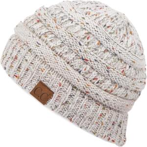 imageCC Unisex Ribbed Confetti Knit Beanie HAT33Oatmeal Ombre