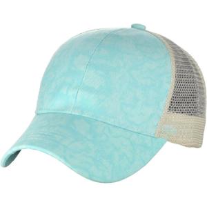 imageCC Unisex Tie Dye Pattern Front Panel Adjustable Mesh Trucker Baseball CapBaby Blue
