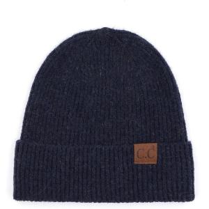imageCC Unisex Warm Soft Recycled Yarn Skully BeanieRibbed Navy