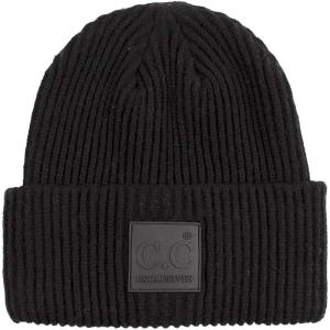 imageCC Unisex Winter Thick Knit Plain Cuff Skull Cap Beanie HatBlack