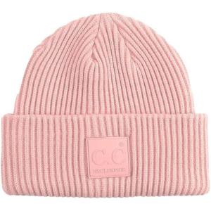imageCC Unisex Winter Thick Knit Plain Cuff Skull Cap Beanie HatBlush Pink