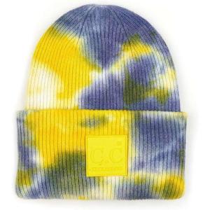imageCC Unisex Winter Thick Knit Plain Cuff Skull Cap Beanie HatDenimYellow