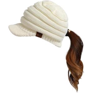 imageCC womens Visor Beanie Crisscrossivory