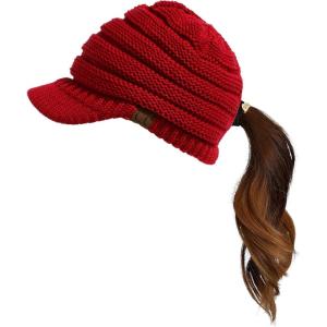 imageCC womens Visor Beanie Crisscrossred