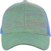 imageCC 80s Multicolor Front Panel Mesh Back Adjustable Precurved Baseball Cap HatLight Blue